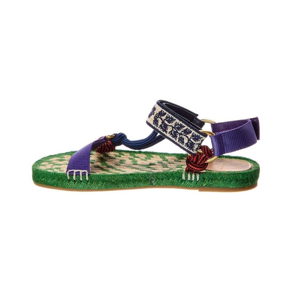 Valentino Lake Powell Leather-Trim Sandal, Black - Picture 2 of 5